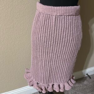 Ruffled Stretch Skirt